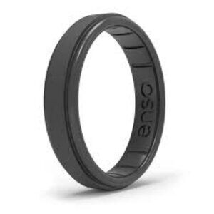 Enso BC RISE THIN SILICONE RING - OBSIDIAN